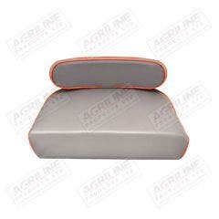 Seat Cushion Set- Red & Grey