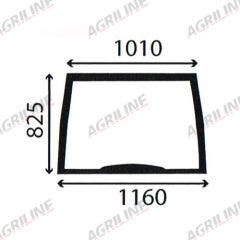 Cab Glass- Curved Front Window- Green Tint suitable for New Holland -  
