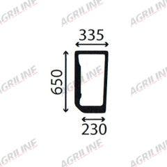 Cab Glass- LH Lower Front- Green Tint suitable for New Holland -  