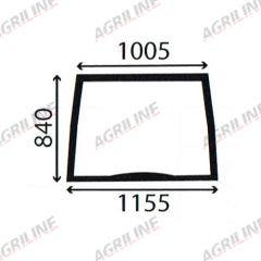 Cab Glass- Curved Front Window- Green Tint suitable for New Holland -  