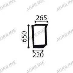 Cab Glass- RH Lower Front- Green Tint suitable for New Holland -  