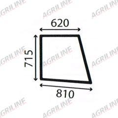 Cab Glass- RH Top Door- Clear