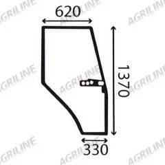Cab Glass- Curved RH Door- Clear