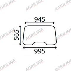 Cab Glass- Front Window- Clear suitable for Ford & Fordson -  81822764