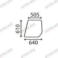 Cab Glass- Top Door- Clear suitable for Ford & Fordson -  81827481
