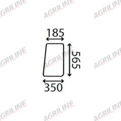 Cab Glass- Sliding Side Window- Clear suitable for Ford & Fordson -  81822818