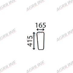Cab Glass- Lower Front- Clear suitable for Ford & Fordson -  
