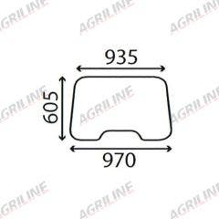 Cab Glass- Front Window- Clear suitable for Ford & Fordson -  81822765
