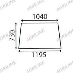 Cab Glass- Front Window- Clear suitable for David Brown -  K965668