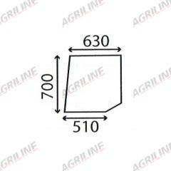 Cab Glass- LH Top Door- Clear suitable for David Brown -  