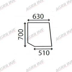 Cab Glass- RH Top Door- Clear suitable for David Brown -  