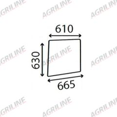 Cab Glass- LH Top Door- Clear