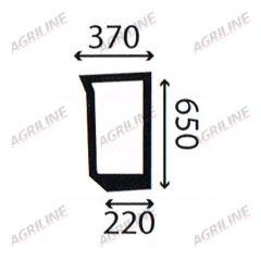 Cab Glass- LH Lower Front- Green Tint suitable for New Holland -  