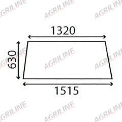 Cab Glass- LH Top Door- Green Tint suitable for Massey Ferguson -  3040425M1