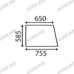 Cab Glass- Fixed Top Door- Green Tint suitable for Massey Ferguson -  1634974M1