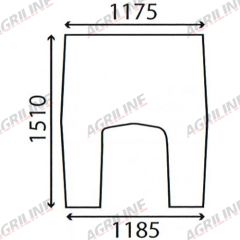 Cab Glass- Front Window- Green Tint suitable for Massey Ferguson -  3052607M1