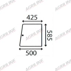 Cab Glass- Opening Top Door - Green Tint suitable for Massey Ferguson -  3465754M1
