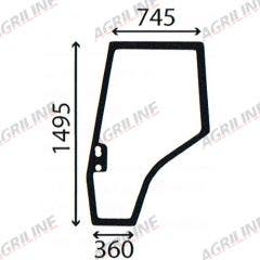 Cab Glass- Curved LH Door - Clear
