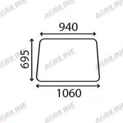 Cab Glass- Front Window - Clear suitable for Massey Ferguson -  1670361M1