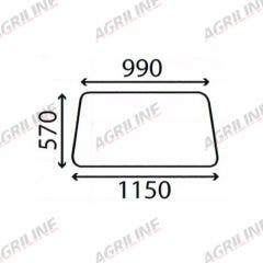 Cab Glass- LH Top Door - Clear suitable for Massey Ferguson -  1699449M1