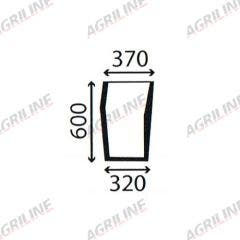 Cab Glass- Curved RH Lower Front - Green Tint suitable for Massey Ferguson -  3902150M1