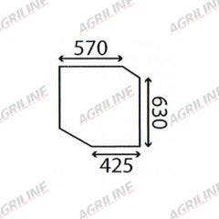 Cab Glass- Top Door– Clear