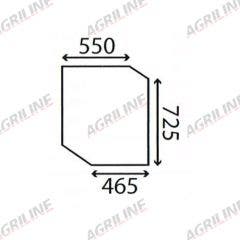 Cab Glass- Top Door– Clear