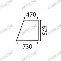 Cab Glass- Top Door - Clear