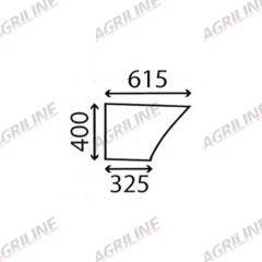 Cab Glass- Lower Door - Clear suitable for Massey Ferguson -  3476160M1