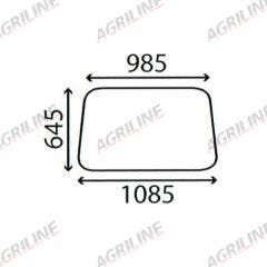 Cab Glass- Front Window - Clear suitable for Massey Ferguson -  CG6437