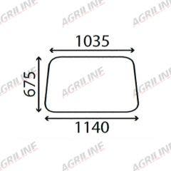 Cab Glass- Front Window - Clear suitable for Massey Ferguson -  CG8274