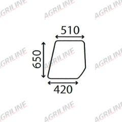Cab Glass - Top Door - Clear suitable for Massey Ferguson -  CG6400