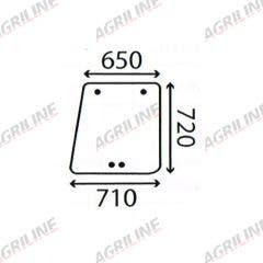 Cab Glass - RH Opening Side Window - Clear suitable for Massey Ferguson -  CG6413