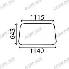 Cab Glass- Front Window - Clear suitable for Massey Ferguson -  D6529
