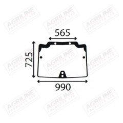 Cab Glass- Front Window - Green Tint suitable for New Holland -  44910454