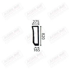 Cab Glass- Curved LH Lower Front - Green Tint suitable for New Holland -  44910447