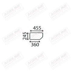 Cab Glass- Lower Rear - Green Tint suitable for New Holland -  
