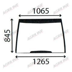 Cab Glass- Front Window - Green Tint suitable for Case International -  