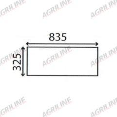 Cab Glass- Lower Rear - Green Tint suitable for Case International -  K262923