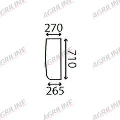 Cab Glass- Lower Front - Clear suitable for Case International -  3113558R2