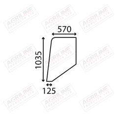 Cab Glass- Door - Clear