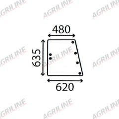 Cab Glass-Side Window - Clear suitable for Case International -  3123655R1