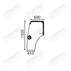 Cab Glass- Curved LH Door - Green Tint