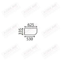 Cab Glass- Lower Rear - Green Tint suitable for New Holland -  