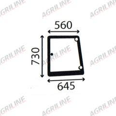 Cab Glass- Curved LH Side Window - Green Tint suitable for New Holland -  