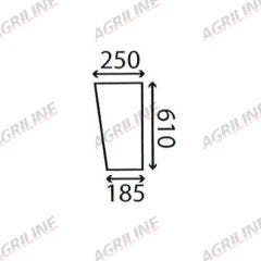 Cab Glass- RH Lower Front - Clear suitable for David Brown -  