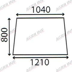 Cab Glass- Front Window- Clear suitable for David Brown -  