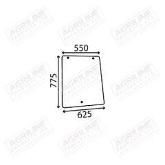 Cab Glass -  Side Window suitable for Ford & Fordson -  81873533   81873534 
