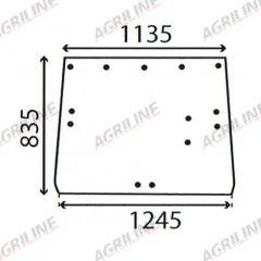 Cab Glass- Rear Window - Clear suitable for John Deere tractor