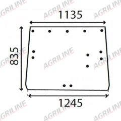 Cab Glass- Rear Window - Green Tint suitable for John Deere tractor